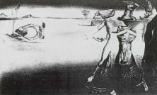Haga click para ver la imagen ampliada 1946_10_desert trilogy - apparition of a couple in the desert - for 'desert flower' perfume 1946.jpg